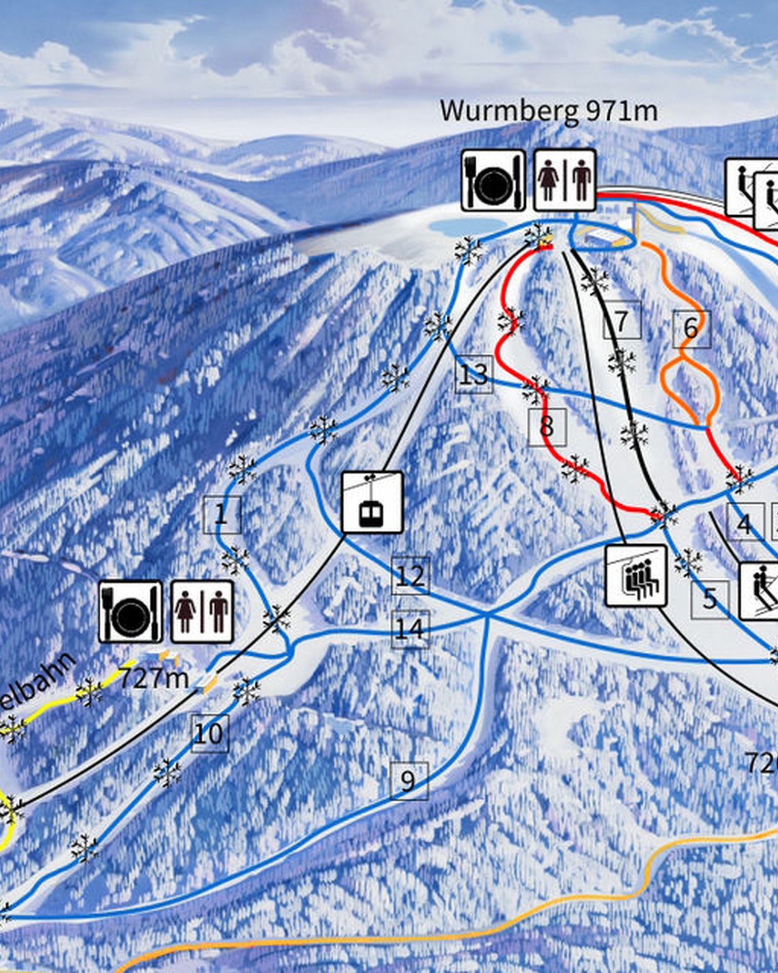 Wintersportkarte Wurmberg